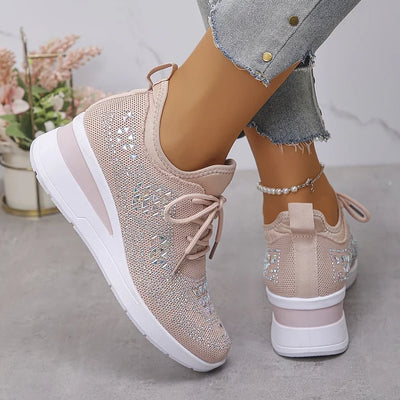 Giselle – Orthopedische sneakers met glinsterende steentjes