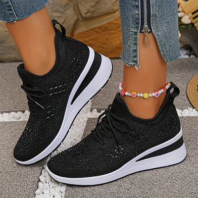 Giselle – Orthopedische sneakers met glinsterende steentjes