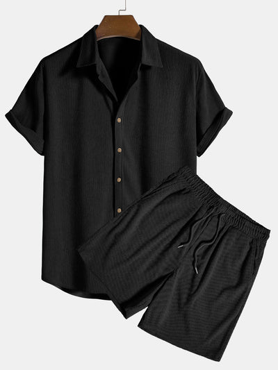 Jarell Elegant Corduroy Trousers Set
