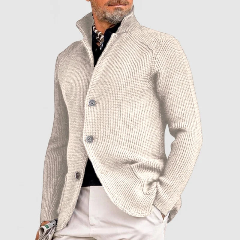Marzio Refined Cardigan with Button Fastening