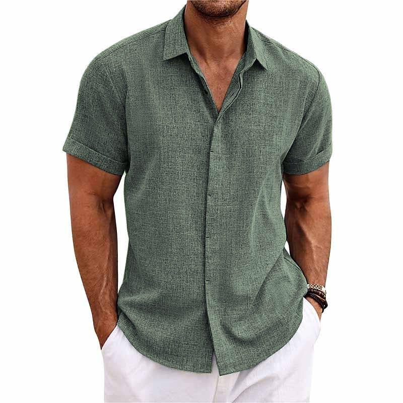 H.L Alexander Linen Short-Sleeved Shirt