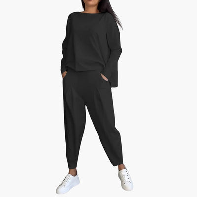 Anna | Comfortabele tweedelige set met ronde hals