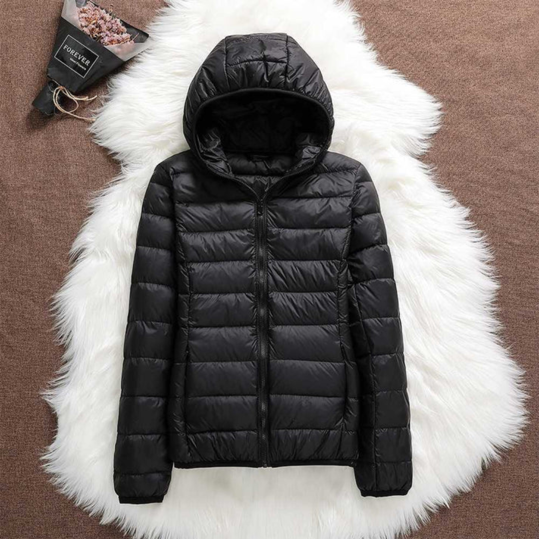 Dagmar Quilted Mid-Season Jacket | Black