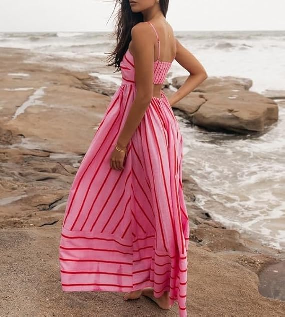 ROSA - Sunset Vibes Maxi Jurk