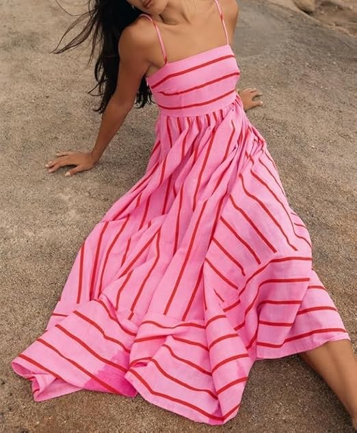ROSA - Sunset Vibes Maxi Jurk
