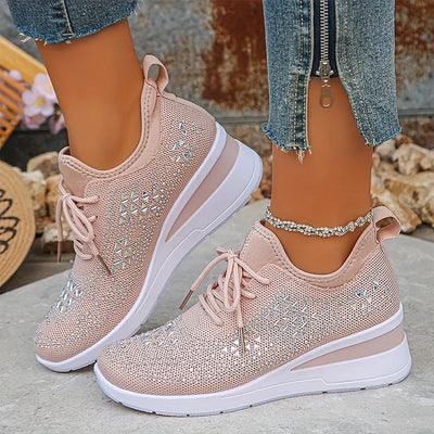 Giselle – Orthopedische sneakers met glinsterende steentjes