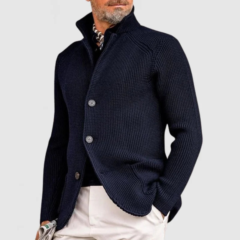 Marzio Refined Cardigan with Button Fastening