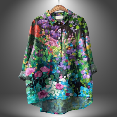 Virginia | Handmade Floral Blouse for Women