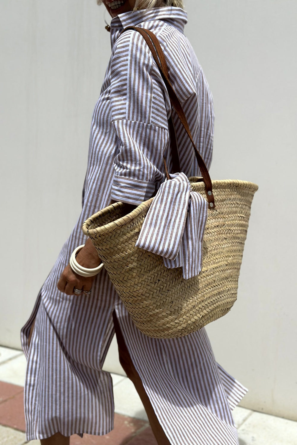 SOPHIE | Gestreepte Blousejurk met Tijdloze Stijl en Elegant Comfort