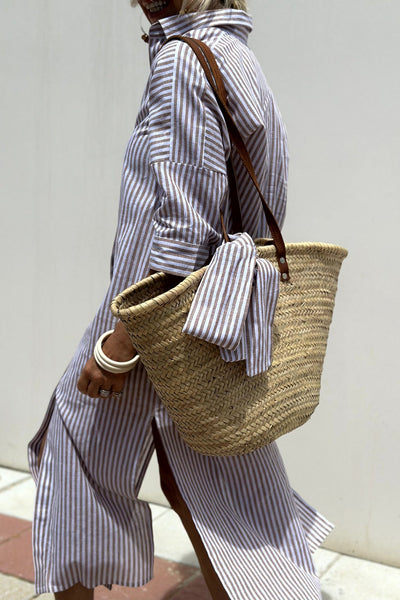 SOPHIE | Gestreepte Blousejurk met Tijdloze Stijl en Elegant Comfort