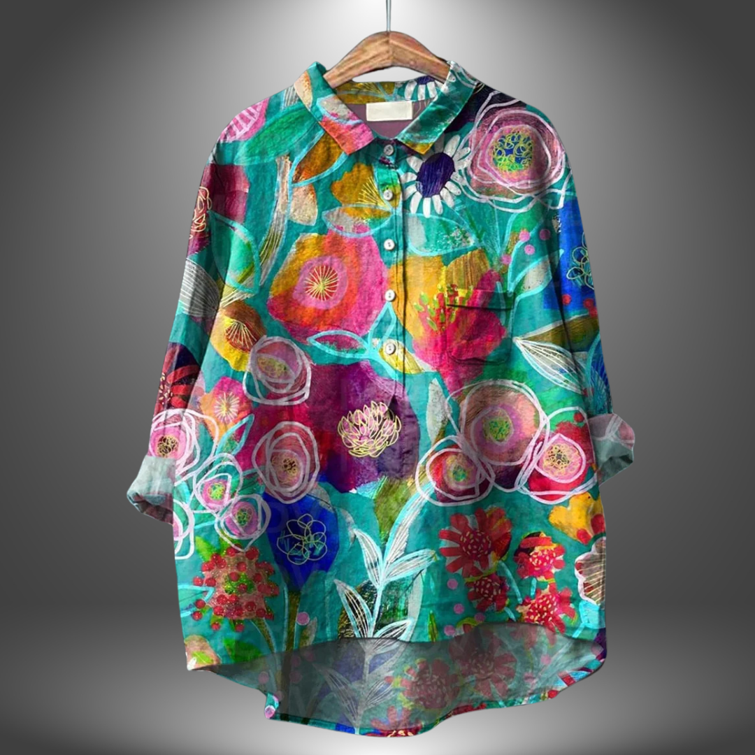 Virginia | Handmade Floral Blouse for Women
