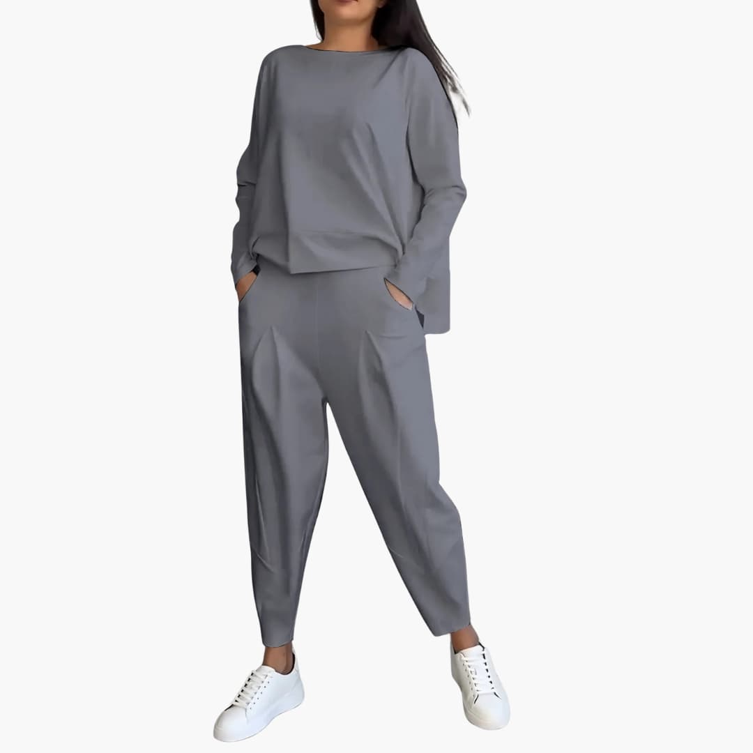 Anna | Comfortabele tweedelige set met ronde hals