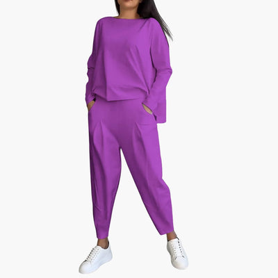 Anna | Comfortabele tweedelige set met ronde hals