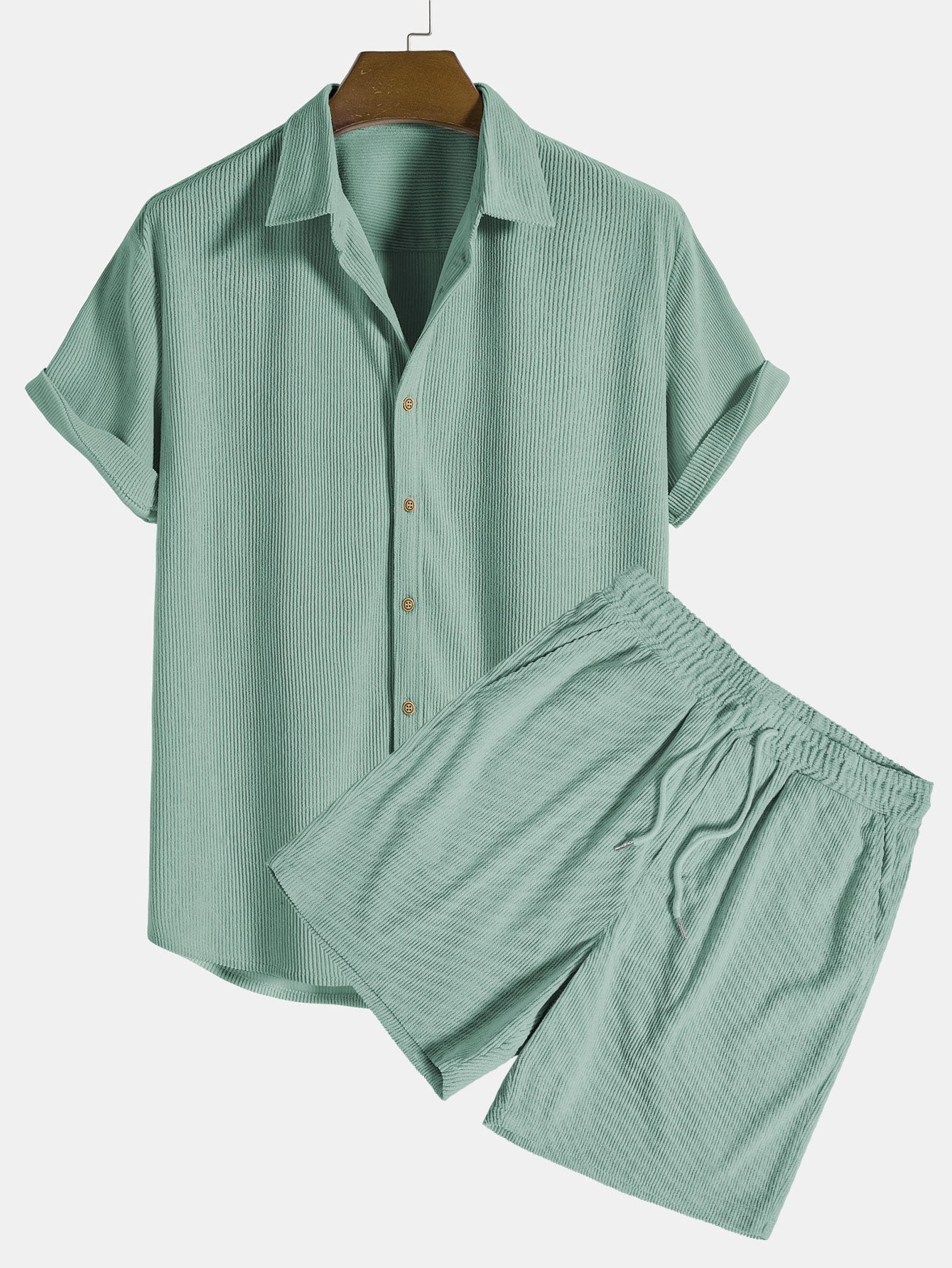 Jarell Elegant Corduroy Trousers Set