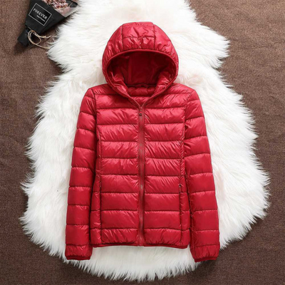 Dagmar Quilted Mid-Season Jacket | Red