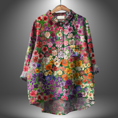 Virginia | Handmade Floral Blouse for Women