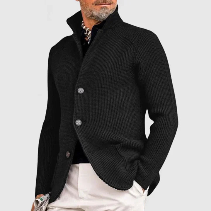 Marzio Refined Cardigan with Button Fastening