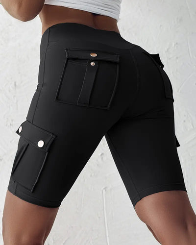 High-Waist Tummy Control Active Shorts
