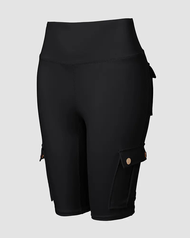 High-Waist Tummy Control Active Shorts