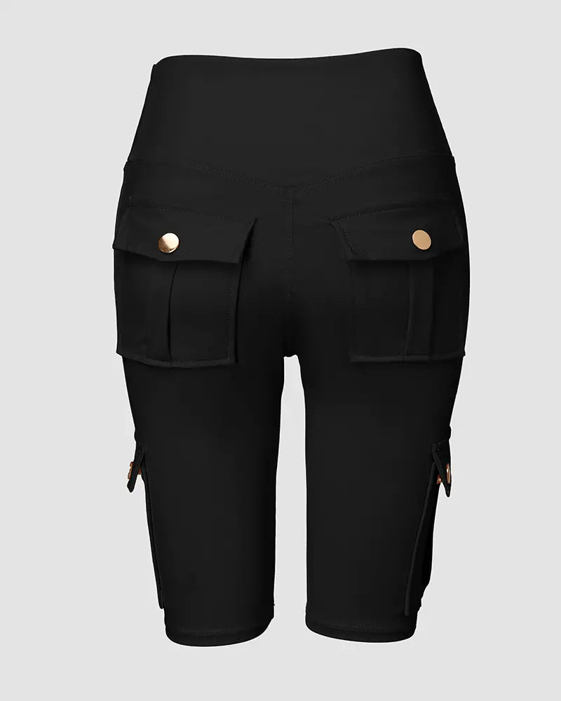 High-Waist Tummy Control Active Shorts