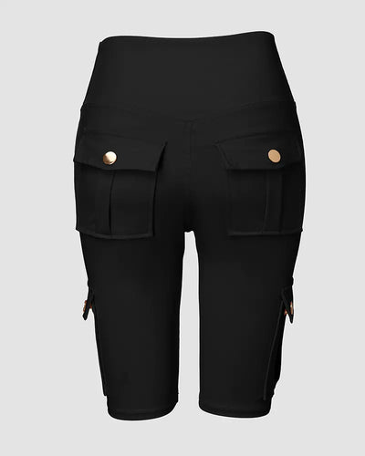 High-Waist Tummy Control Active Shorts