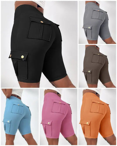 High-Waist Tummy Control Active Shorts