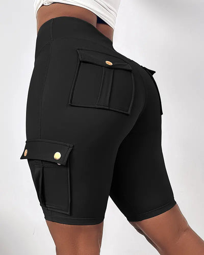 High-Waist Tummy Control Active Shorts