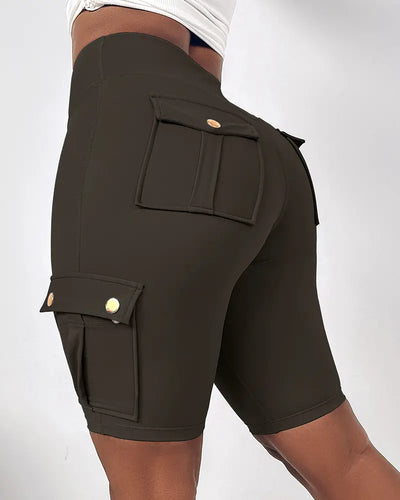 High-Waist Tummy Control Active Shorts