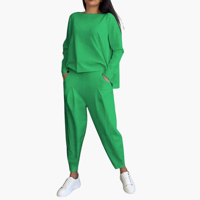 Anna | Comfortabele tweedelige set met ronde hals