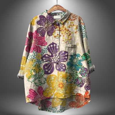 Virginia | Handmade Floral Blouse for Women
