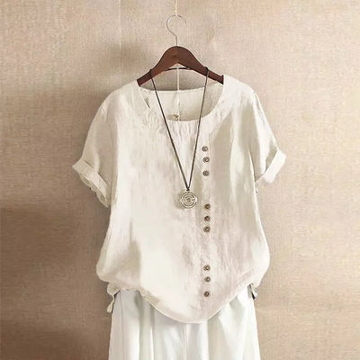 Cotton and Linen T-shirt