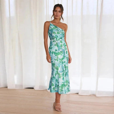 Sienna™ - Asymmetric Floral Maxi Dress