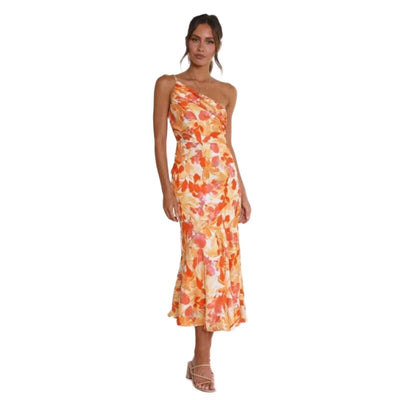 Sienna™ - Asymmetric Floral Maxi Dress