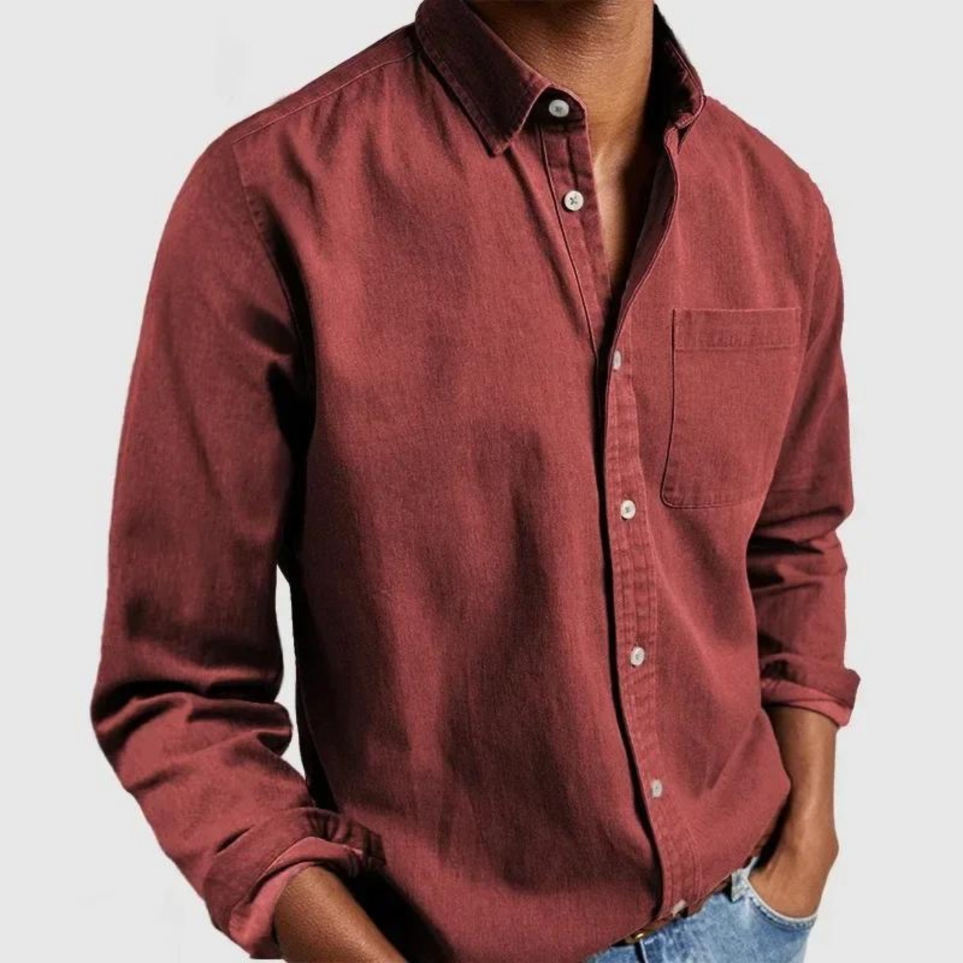 Van der Hulst™ | Premium casual overhemd met lange mouwen