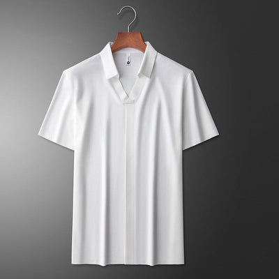 Cornelio Luxe Polo van Katoen en Zijde