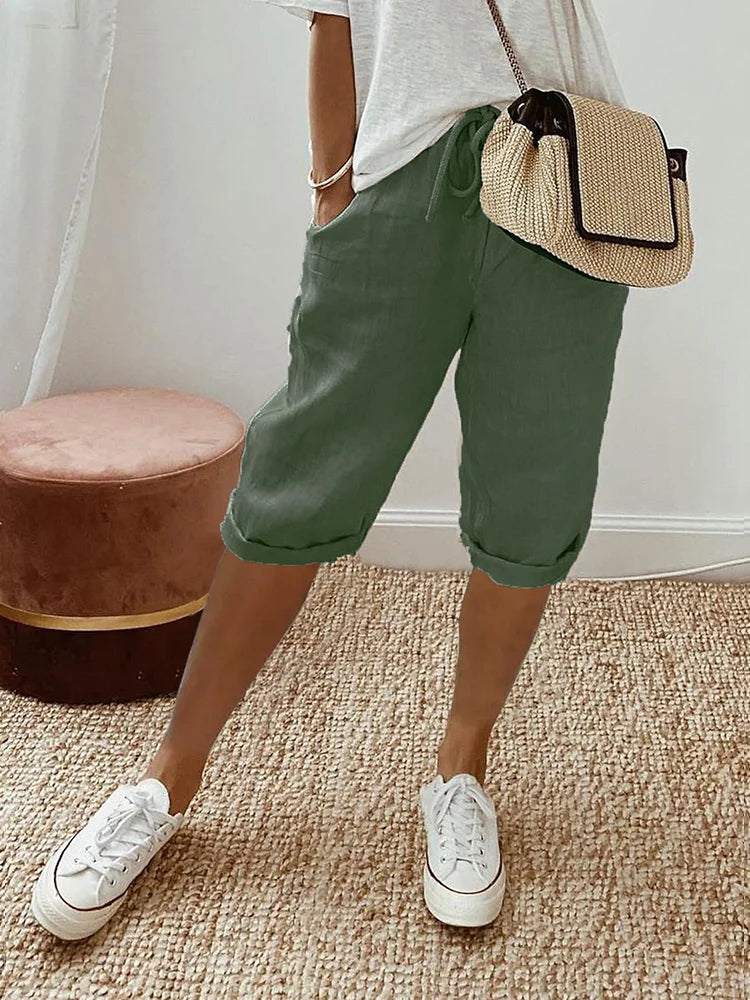 Rosetta™ - Cotton Linen Ladies Shorts