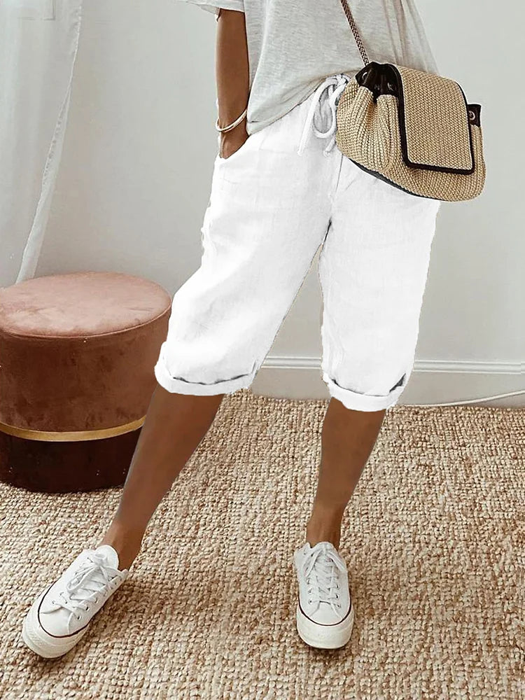 Rosetta™ - Cotton Linen Ladies Shorts