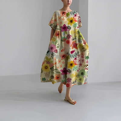 CÉLESTINE | Boheemse Bloemenjurk met Romantische Flair