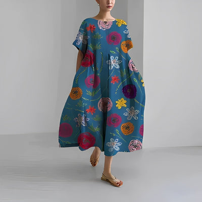 CÉLESTINE | Boheemse Bloemenjurk met Romantische Flair