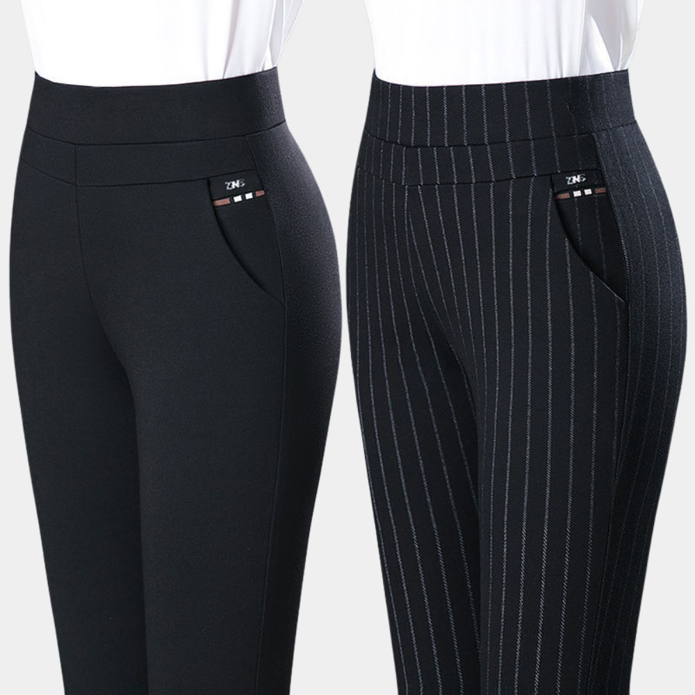 Van der Hulst™ | Stretch broek met hoge taille voor de zomer