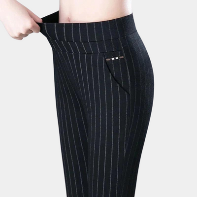 Van der Hulst™ | Stretch broek met hoge taille voor de zomer
