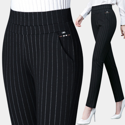 Van der Hulst™ | Stretch broek met hoge taille voor de zomer