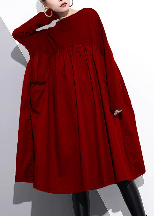 Elegant Black Cotton Shift Dress