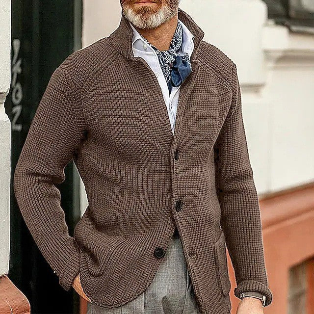 Marzio Refined Cardigan with Button Fastening