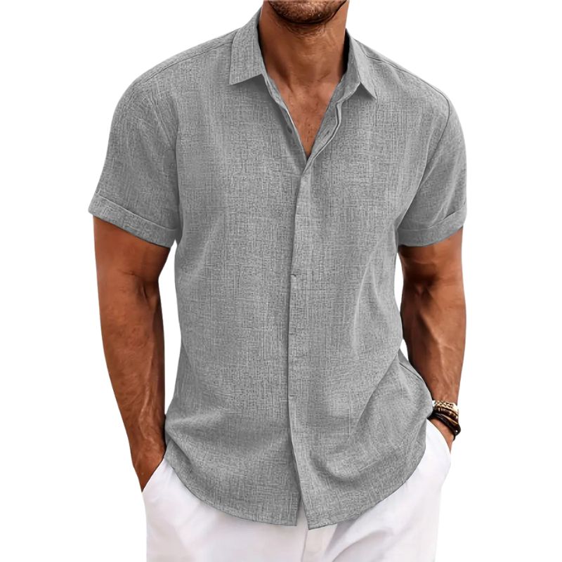 H.L Alexander Linen Short-Sleeved Shirt