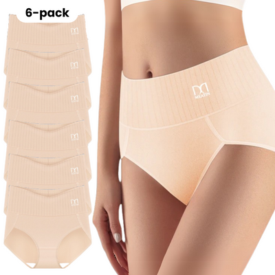 Shaplex™ - 6-Pack Soft & Comfortable High-Waist Briefs with Tummy Support