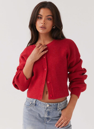 Nina | Red Cardigan