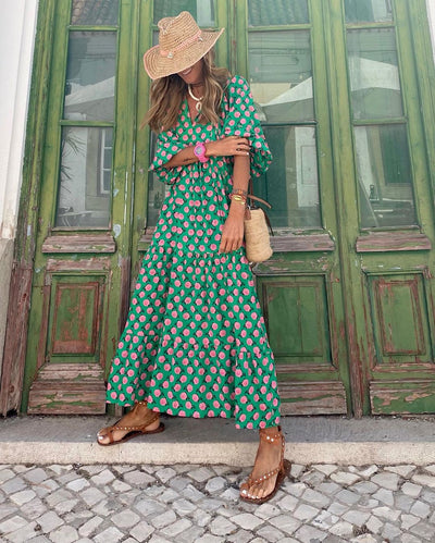 Fleur | Maxi jurk met Boheemse Stijl