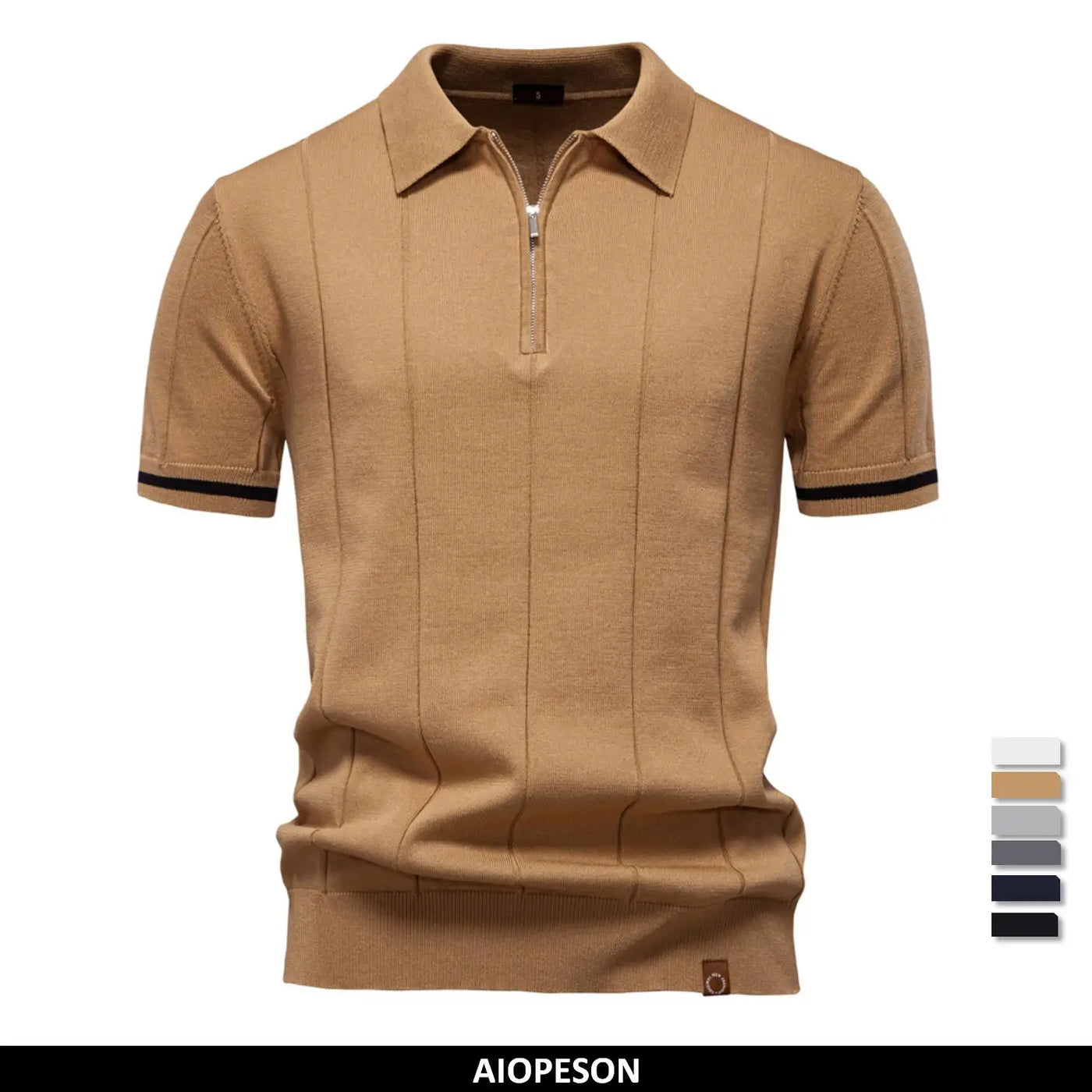 Van der Hulst™ | Heren Polo Shirt Met Rits