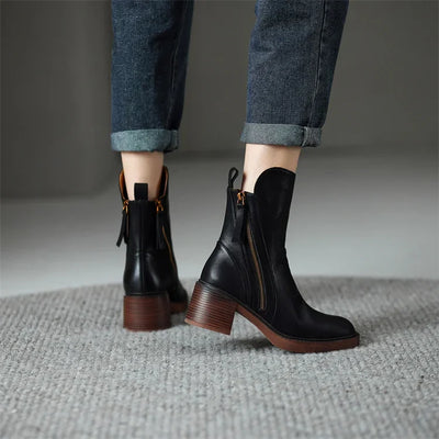 Granzia Leather Ankle Boots
